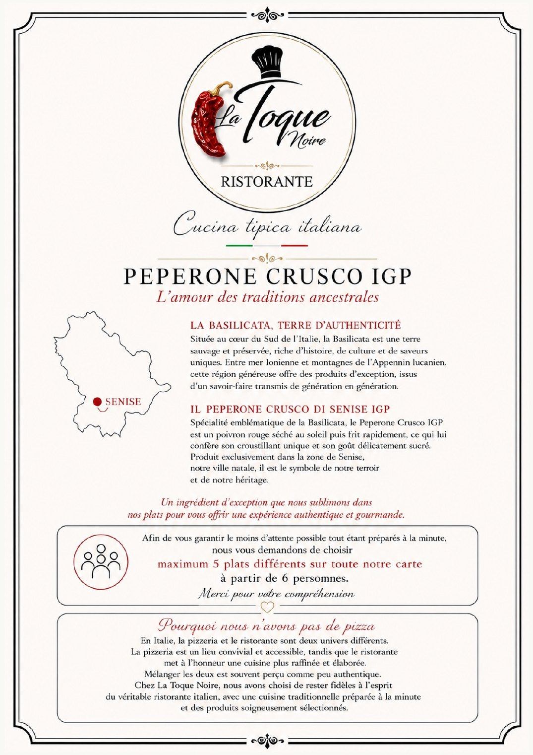 Présentation de Senise et du Peperone Crusco IGP